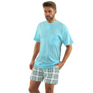 Pánské pyžamo s krátkými rukávy 2576/17 máta XL