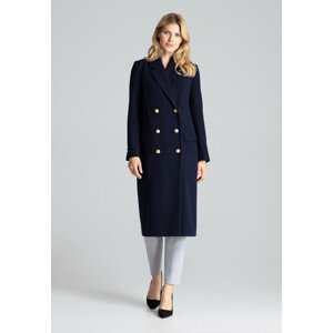 Dámský kabát Figl Coat M681 Navy Blue XL