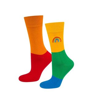 Dámské ponožky SOXO RAINBOW - v krabičce MULTIKOLOR 36-40