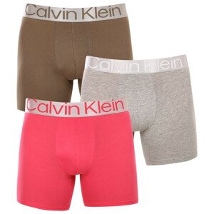 3PACK pánské boxerky Calvin Klein vícebarevné (NB3131A-C7Z) XL