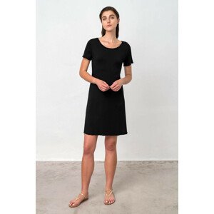Vamp - Pohodlné dámské šaty – Syrah BLACK S 18492 - Vamp
