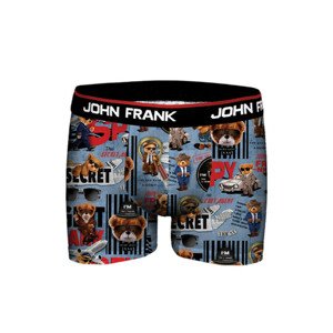 Pánské boxerky John Frank JFBD355 Modrá L