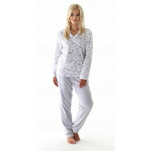 Dámské teplé pyžamo Flora 64569102 - Vestis šedo-bílá M