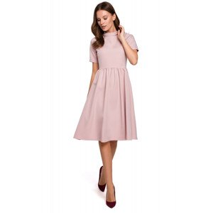 Dámské šaty K028 pudr růžová - Makover pudrovo-růžová XL