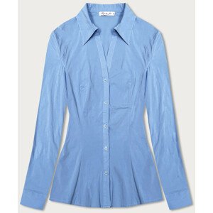 Světle modrá klasická košile s límečkem (M-8871) Modrá S (36)