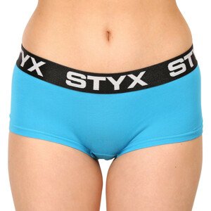 Dámské kalhotky Styx s nohavičkou světle modré (IN1169) XL
