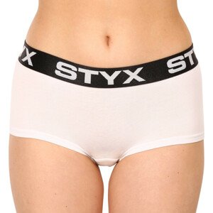 Dámské kalhotky Styx s nohavičkou bílé (IN1061) L