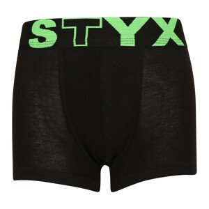 Dětské boxerky Styx sportovní guma černé (GJ962) 9-11 let