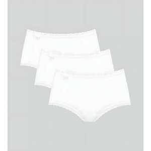 Dámské kalhotky Sloggi 24/7 Cotton Lace Midi C3P bílé WHITE 38