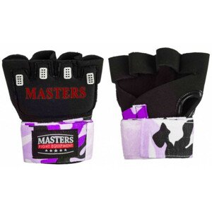 Boxerské bandáže CAMOUFLAGE  - Masters fialovo-černá S/M
