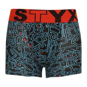 Dětské boxerky Styx art sportovní guma doodle (GJ1256) 6-8 let