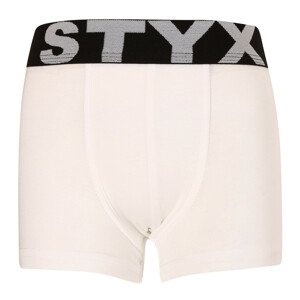 Dětské boxerky Styx sportovní guma bílé (GJ1061) 6-8 let