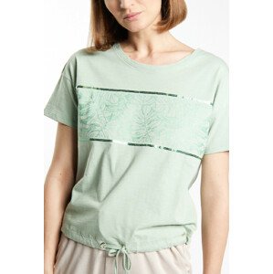 Monnari Trička Dámské tričko s flitry Zelená XL