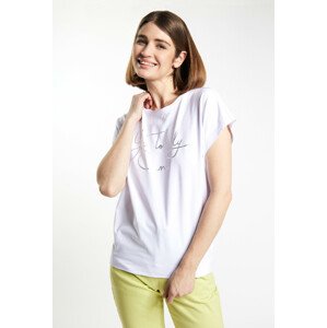 Monnari Trička Dámské tričko s nápisem White XL