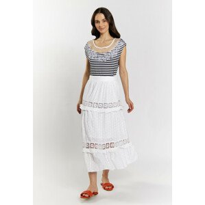 Monnari Maxi sukně Maxi sukně s prolamovaným vzorem Bílá 36