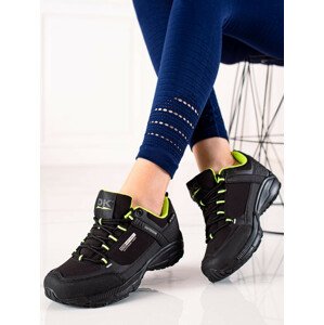 Luxusní  trekingové boty dámské černé bez podpatku  39