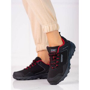 Trendy dámské  trekingové boty černé bez podpatku  37