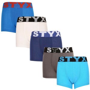 5PACK dětské boxerky Styx sportovní guma vícebarevné (5GJ9681379) 9-11 let