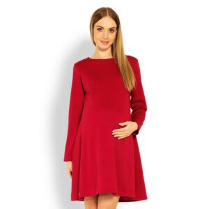 Dámské těhotenské šaty 1359 Červená - PeeKaBoo červená L/XL