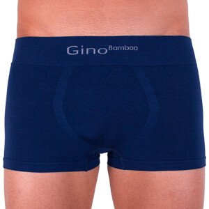 Pánské boxerky Gino bezešvé bambusové modré (53004) M