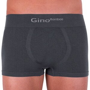 Pánské boxerky Gino bezešvé bambusové šedé (53004) M