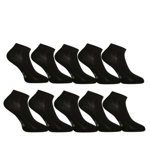 10PACK ponožky Gino bambusové černé (82005) 39-41