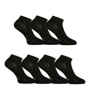 7PACK ponožky Gino bambusové černé (82005) 39-41