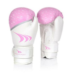 Dámské boxerské rukavice FERONIA 12 oz 10040212OZ Bílá s růžovou - Yakimasport bílá s růžovou 12