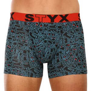 Pánské boxerky Styx long art sportovní guma doodle (U1256) XXL