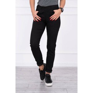 Kalhoty barevné džínové černé XL-2XL-3XL