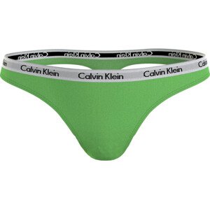 Dámská tanga Thong Carousel 0000D1617EFUE zelená - Calvin Klein L