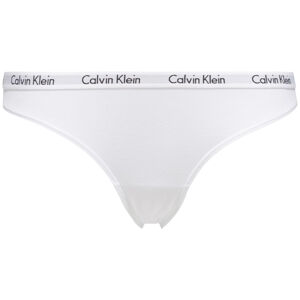 Dámské kalhotky Bikini Briefs Carousel 0000D1618E100 bílá - Calvin Klein S
