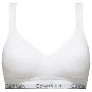 Dámská podprsenka Lift Bralette Modern Cotton 000QF1654E100 bílá - Calvin Klein S