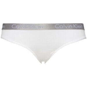 Dámské kalhotky Bikini Briefs Radiant Cotton 000QD3540E100 bílá - Calvin Klein L