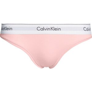 Dámské kalhotky Bikini Briefs Modern Cotton 0000F3787E2NT světle růžová - Calvin Klein XS