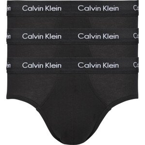 Pánské slipy 3 Pack Briefs Cotton Stretch 0000U2661GXWB černá - Calvin Klein XS