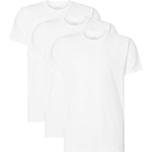 Pánské tričko 3 Pack T-Shirts Cotton Classics 000NB4011E100 bílá - Calvin Klein S