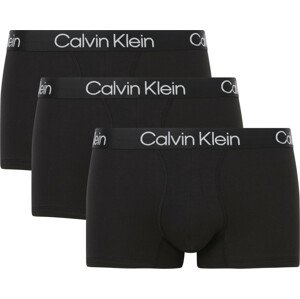Pánské trenky 3 Pack Trunks Modern Structure 000NB2970A7V1 černá - Calvin Klein XS