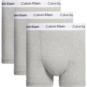Pánské trenky 3 Pack Trunks Cotton Stretch 0000U2662G080 šedá - Calvin Klein S