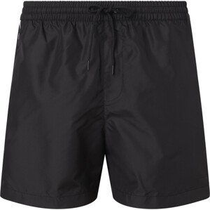 Pánské plavky Medium Drawstring Swim Shorts Logo Tape KM0KM00741BEH černá - Calvin Klein S