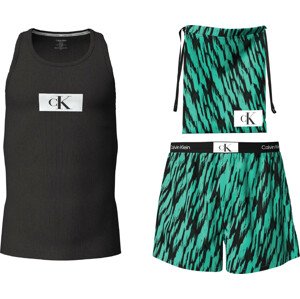 Spodní prádlo Pánské pyžamo TANK TOP BOXER SET 000NM2391EDXU - Calvin Klein S