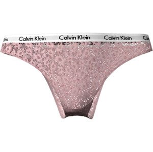 Dámské brazilky Brazilian Briefs Carousel 000QD3859EANK hnědo-růžová - Calvin Klein S