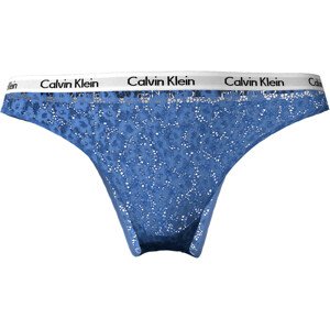 Dámské brazilky Brazilian Briefs Carousel 000QD3859EC45 modrá - Calvin Klein XL