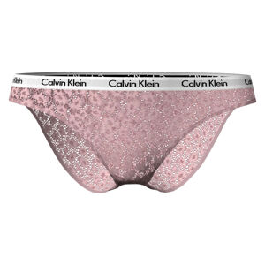 Dámské kalhotky Bikini Briefs Carousel 000QD3860EANK hnědo-růžová - Calvin Klein M