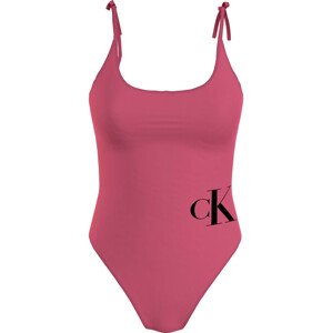Dámské plavky Swimsuit, Headband And Towel Gift Pack KW0KW02087XI1 růžová - Calvin Klein XS