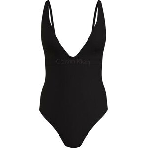 Dámské jednodílné plavky PLUNGE ONE PIECE KW0KW02137BEH - Calvin Klein XS