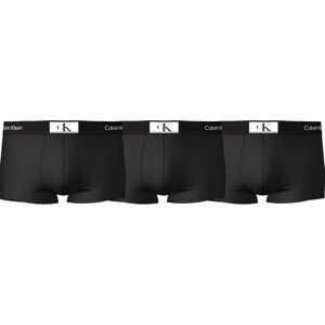 Pánské trenky 3 Pack Low Rise Trunks CK96 000NB3532AUB1 černá - Calvin Klein XS