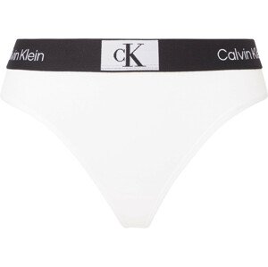 Dámská tanga Thong CK96 000QF7221E100 bílá - Calvin Klein XS