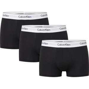 Pánské trenky Plus Size 3 Pack Trunks Modern Cotton 000NB3377A001 černá - Calvin Klein 3XL