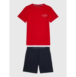Dětské pyžamo s genderovou inkluzí Close to Body CN SS SHORT PJ SET UK0UK000500WM - Tommy Hilfiger 12-14